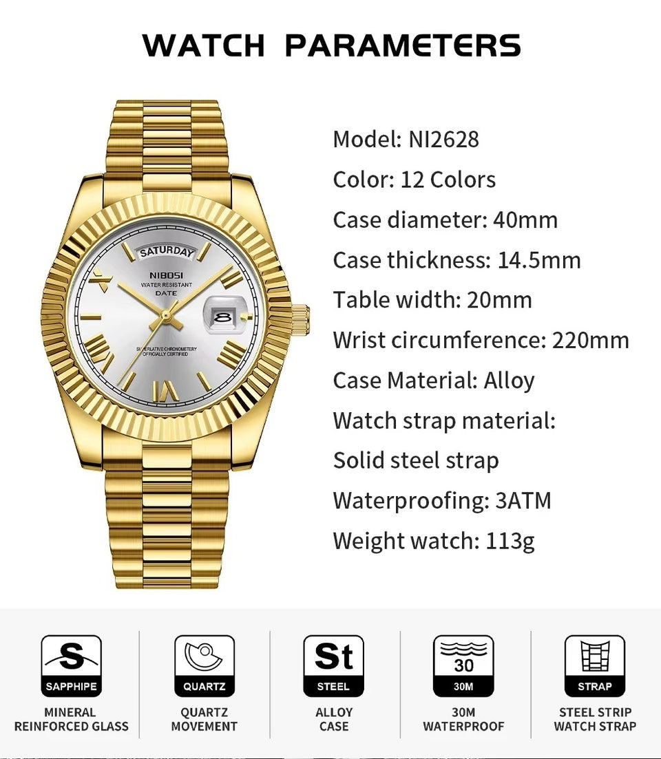 Relógio estilo Rolex datejust